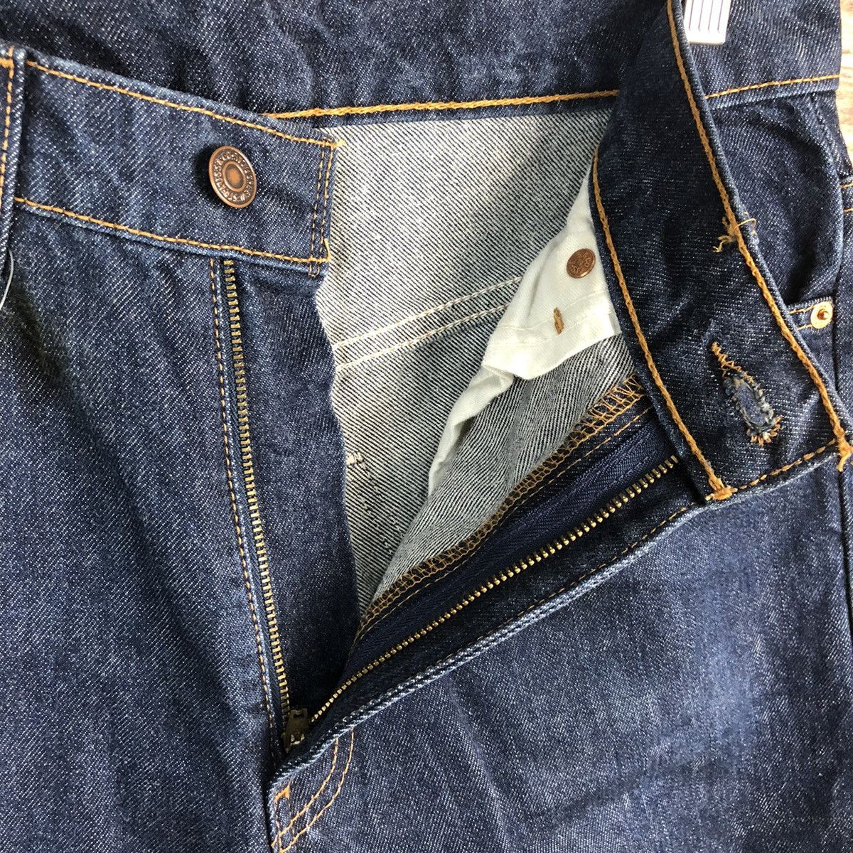 Levi's DL Levis 609 orange tag Dark Blue Denim Pants #A2580 Size US 32 / EU 48 - 11 Thumbnail
