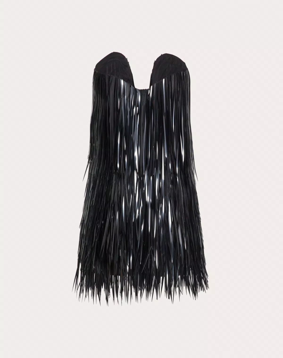 Valentino o1s1wg110426 Short Embroidered Organza Dress in Black Size S / US 4 / IT 40 - 3 Thumbnail