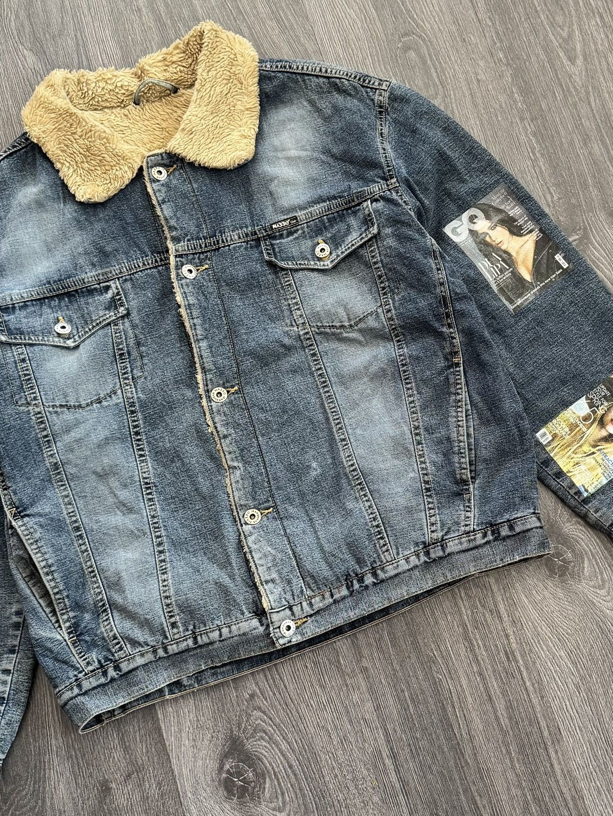 Japanese Brand Vintage Magazine Print Denim Tracker Jacket Size US L / EU 52-54 / 3 - 3 Thumbnail
