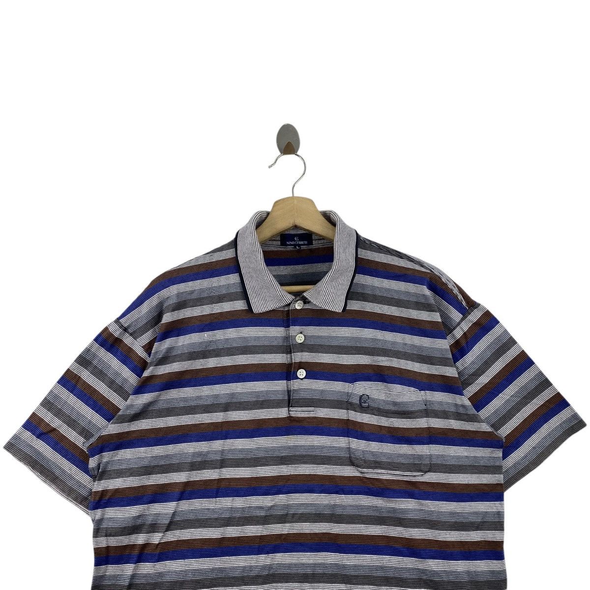 Other NINO CERRUTI Stripes Design Button Up Shirt Size US L / EU 52-54 / 3 - 2 Thumbnail