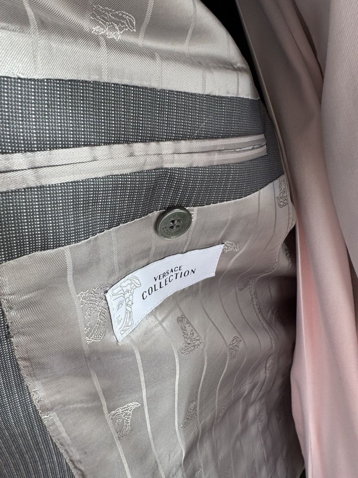 Versace Versace Suit grey 54 Size 54R - 4 Thumbnail
