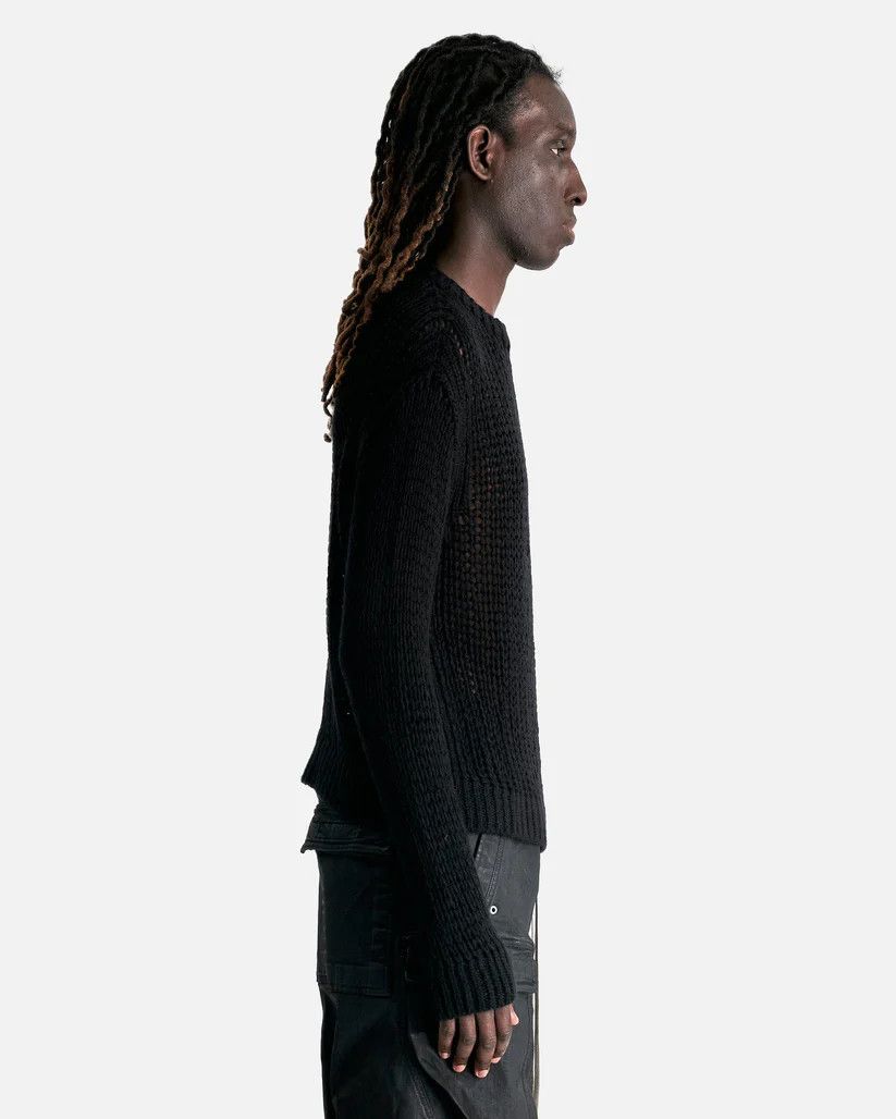 Rick Owens o1s1v1r1oon0825 Round Neck Cardigan in Black Size US M / EU 48-50 / 2 - 4 Thumbnail