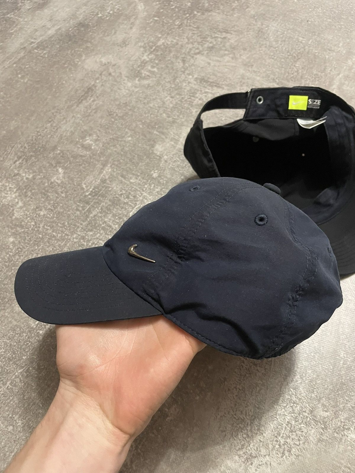 Nike × Vintage x6 Nike Metallic Swoosh Logo Cap Y2K Size ONE SIZE - 23 Thumbnail