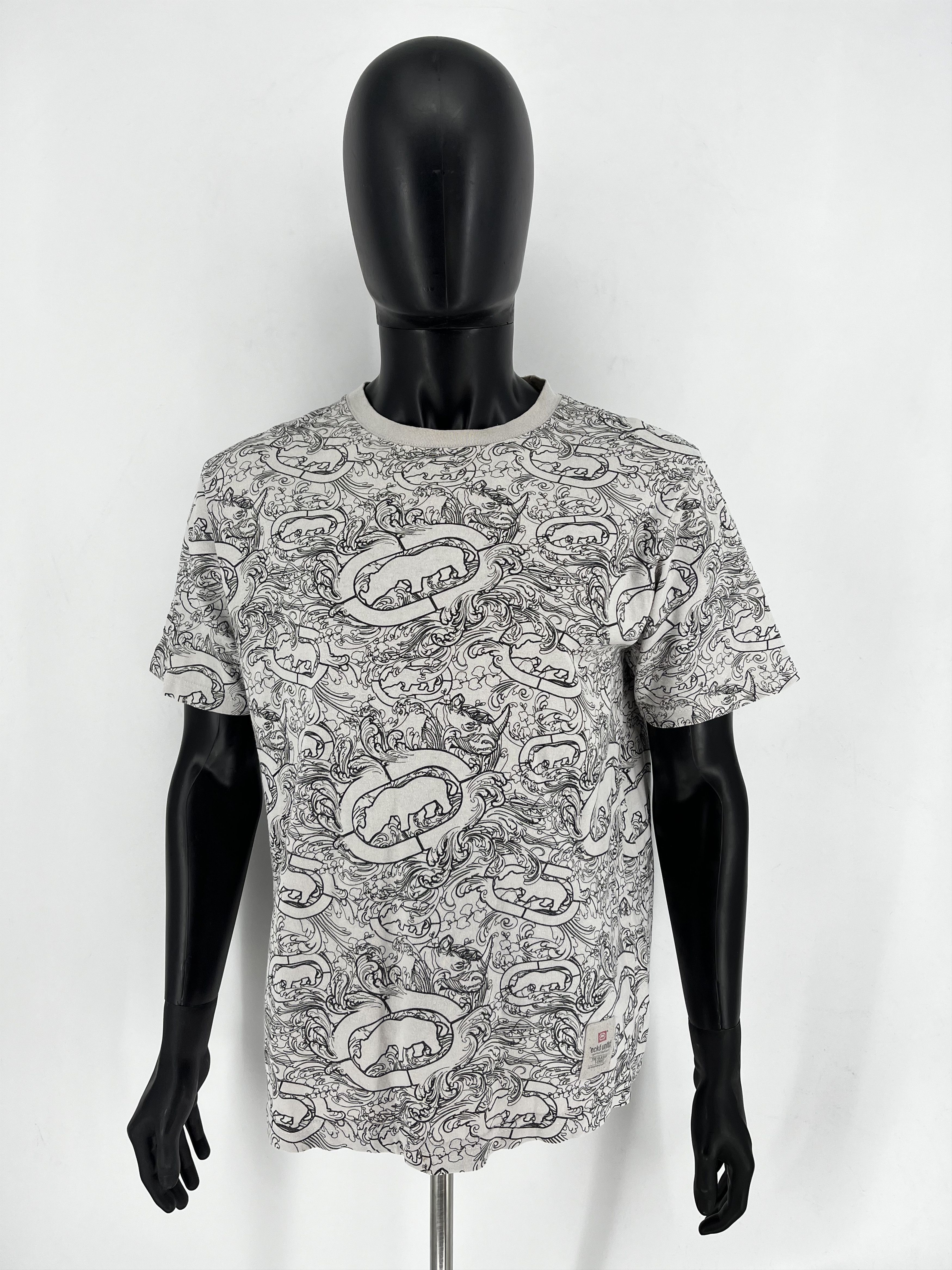 Ecko Unltd. Y2K Ecko Unltd Monogram Web Graphic Rap T Shirt Size US M / EU 48-50 / 2 - 2 Thumbnail