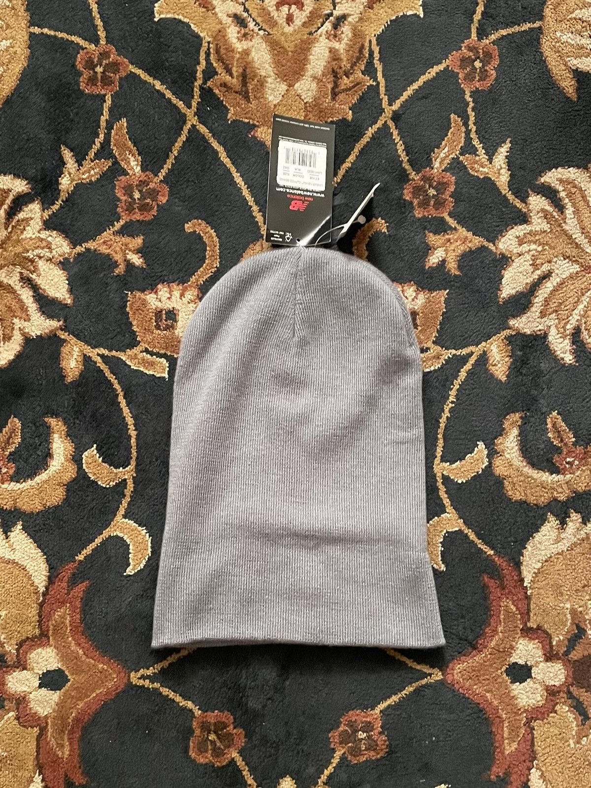 New Balance Vintage Y2K NWT New Balance Spellout Logo Grey Beanie Toque Size ONE SIZE - 4 Thumbnail