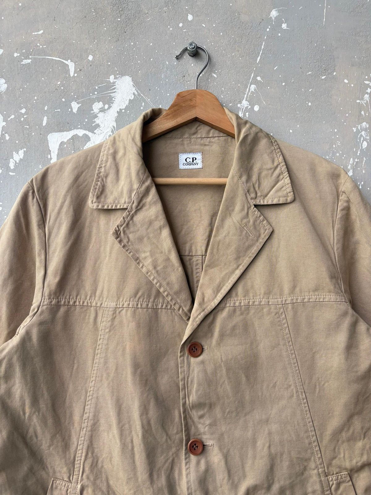 C.P. Company Vintage 90s C.P. Company Cotton Canvas Workwear Parka Blazer Size US L / EU 52-54 / 3 - 6 Thumbnail
