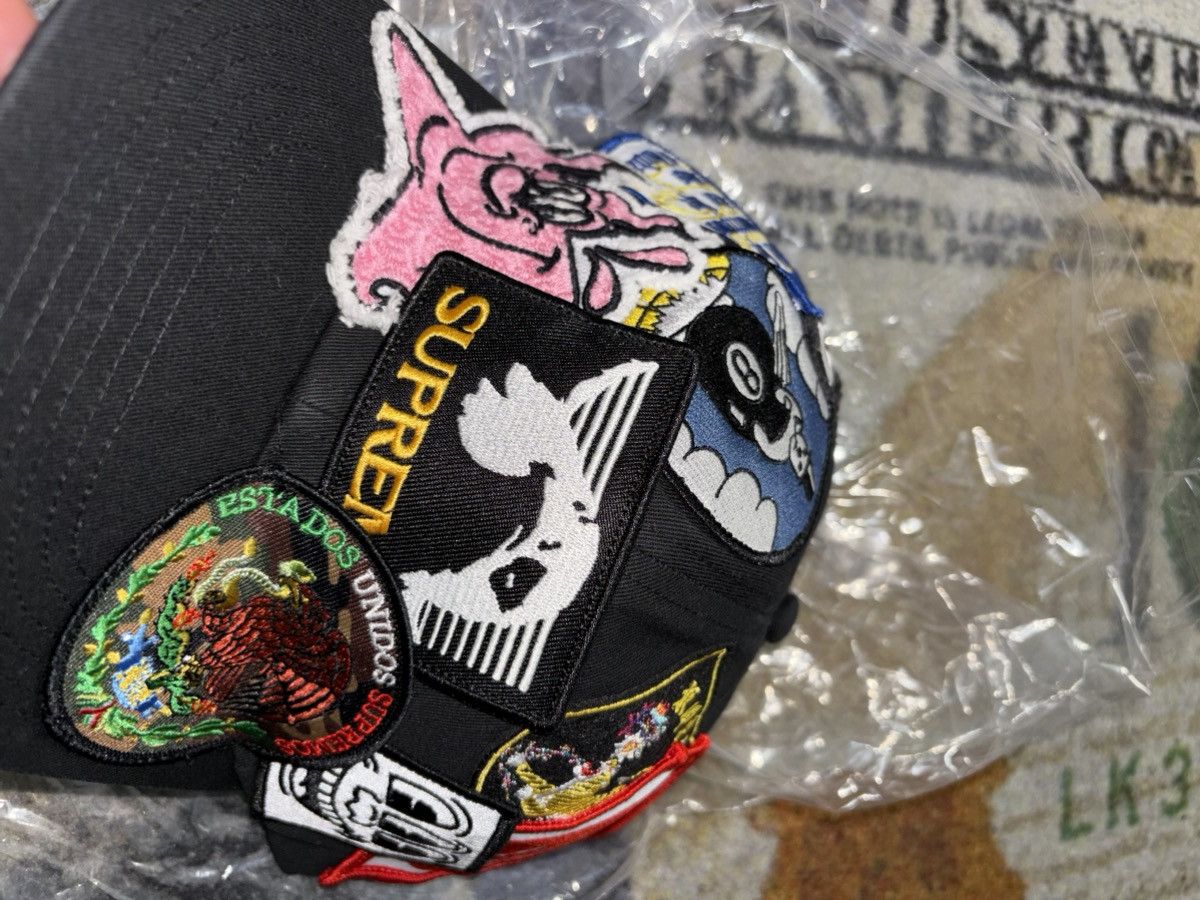 帽子 Supreme Patches 6-Panel COLOR Black SUPREME CITY PATCHES 6-PANEL CAP HAT 