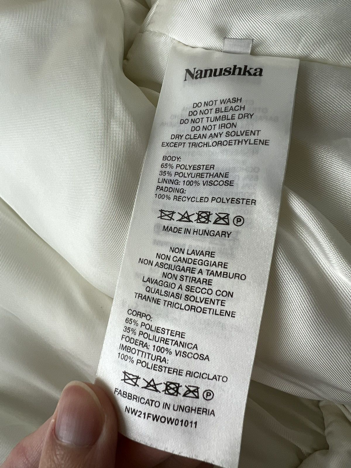 Nanushka Nanushka Off-White Vegan Leather Jamie Jacket Size S / US 4 / IT 40 - 4 Thumbnail