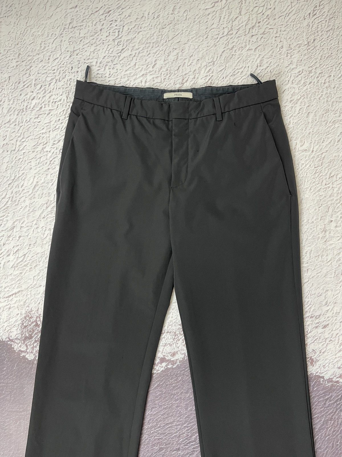Prada Prada nylon black flared pants made in Italy size 42 Size 28" / US 6 / IT 42 - 6 Thumbnail