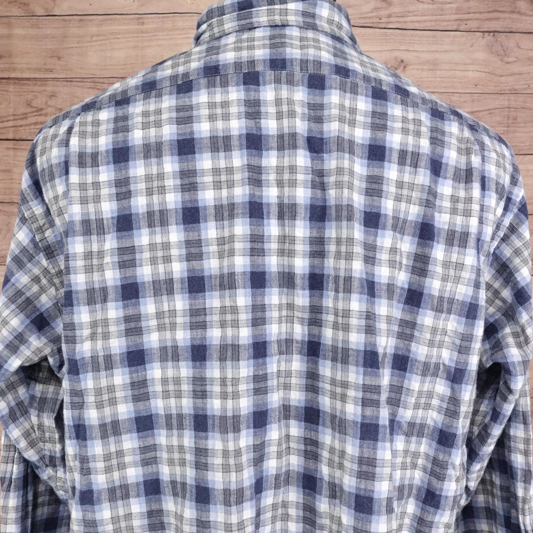 Cremieux Cremieux Shirt Mens XL Blue Plaid Long Sleeve Button-Down Casual Size US XL / EU 56 / 4 - 5 Thumbnail