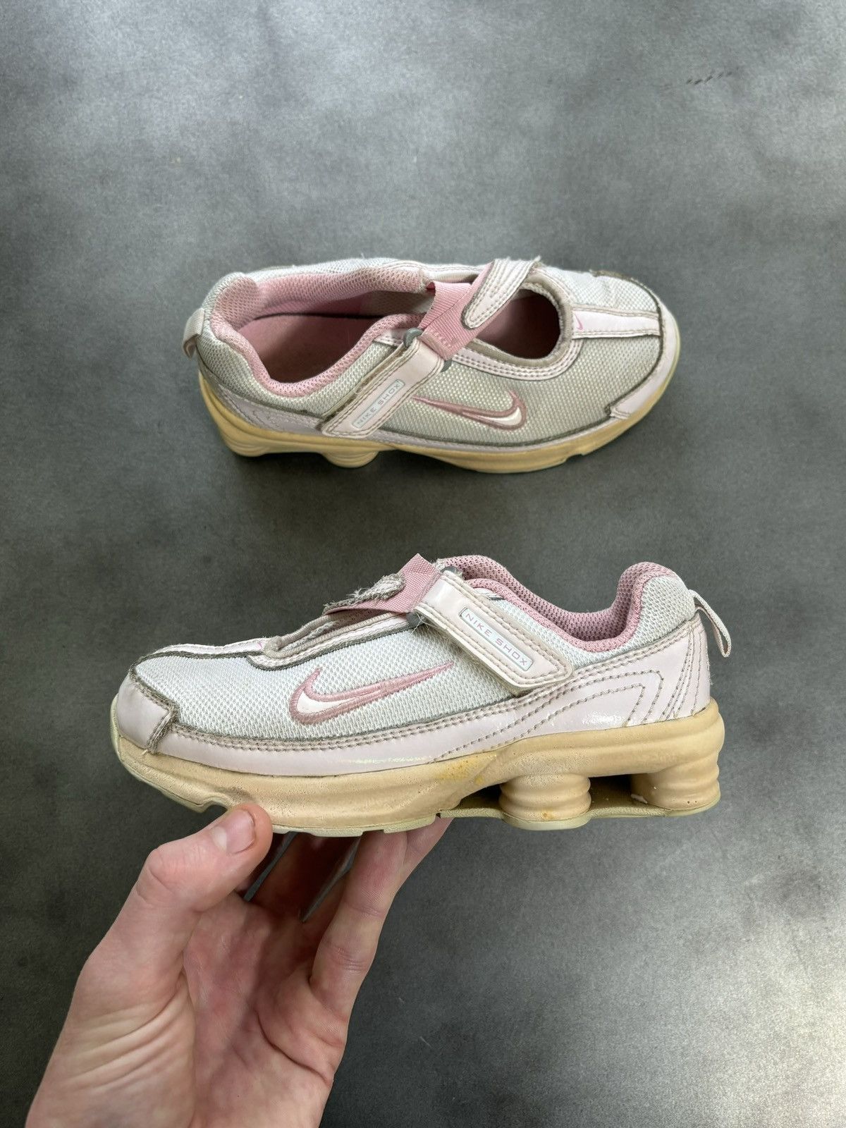Nike × Vintage 2008 Nike Shox Mary Jane 354945-161 Childrens 12C Baby Shoes Size US 4 / IT 34 - 3 Thumbnail