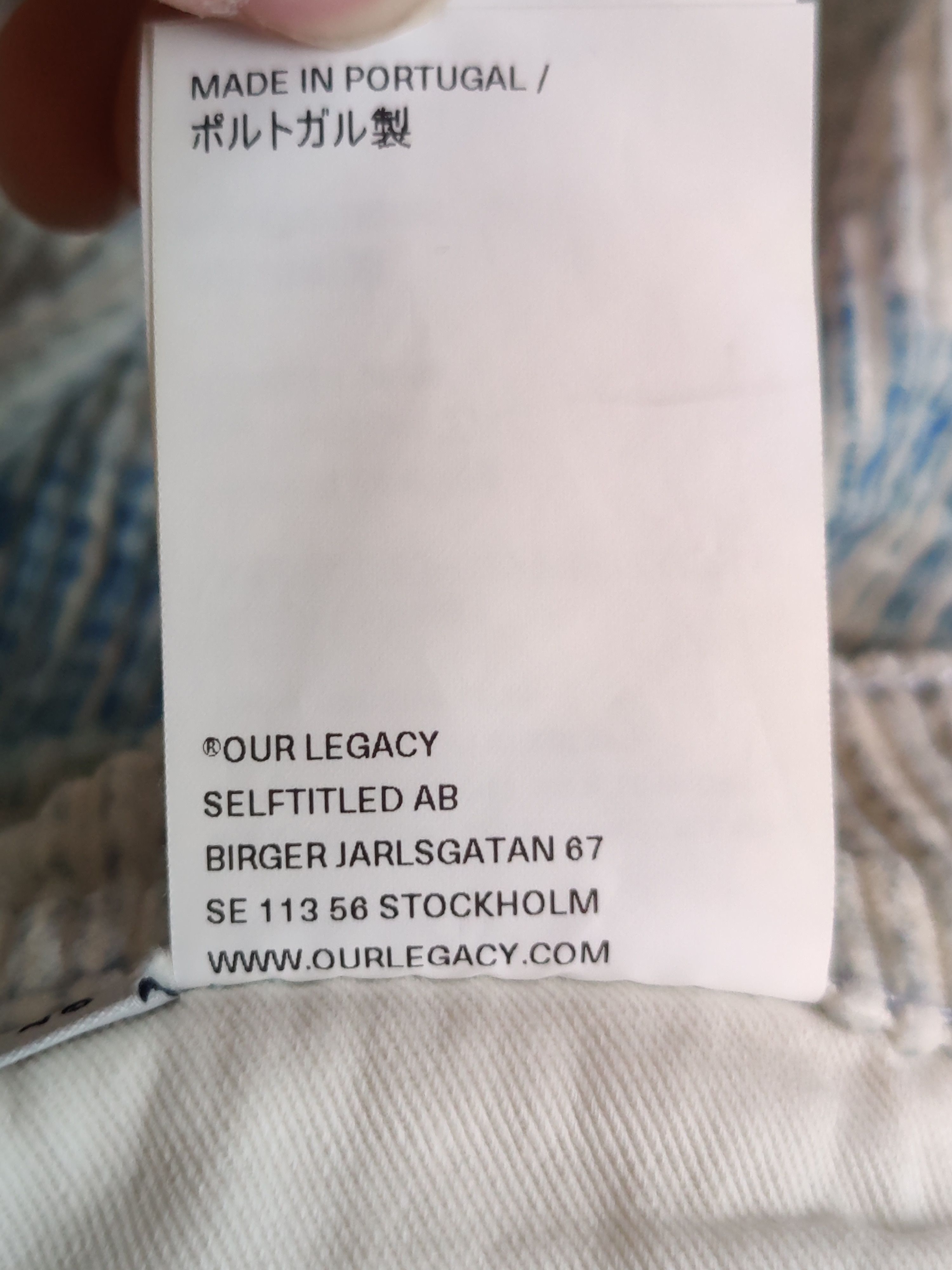 Our Legacy Corduroy Vast Cut Blue Brush Stroke Print Size US 30 / EU 46 - 8 Thumbnail