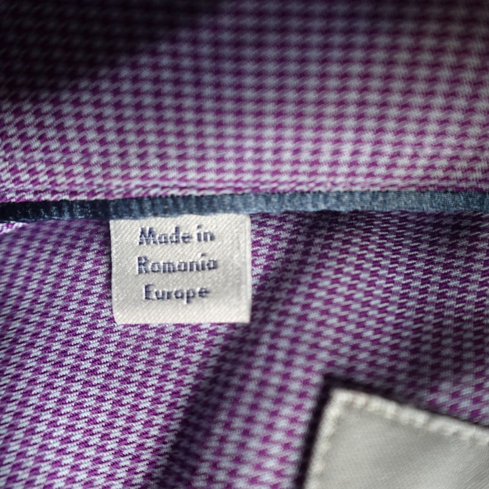 Eton Eton Mens Shirt Medium Slim Purple Geometric 100% Cotton Button-Up Long Sleeve Casual Business Party/Cocktail Size US M / EU 48-50 / 2 - 6 Thumbnail
