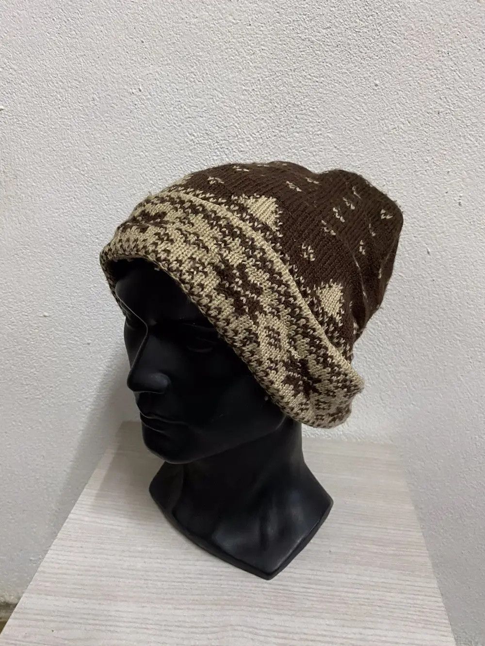 Japanese Brand × Kapital × Vintage Japanese Brand Overprint Beanie Hat Size ONE SIZE - 2 Thumbnail
