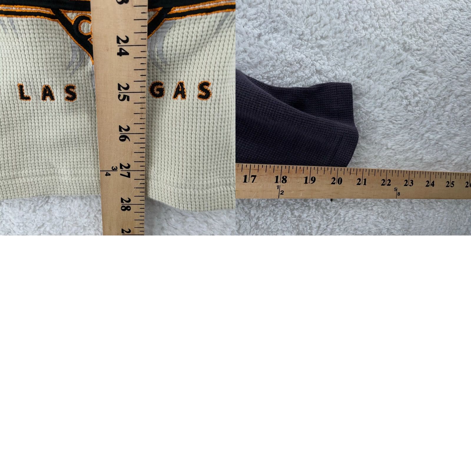 Harley Davidson Harley-Davidson T-Shirt Womens Long Sleeve Henley Thermal Ivory S Fits S/M Biker Las Vegas Cafe Harley Davidson Size S / US 4 / IT 40 - 8 Thumbnail