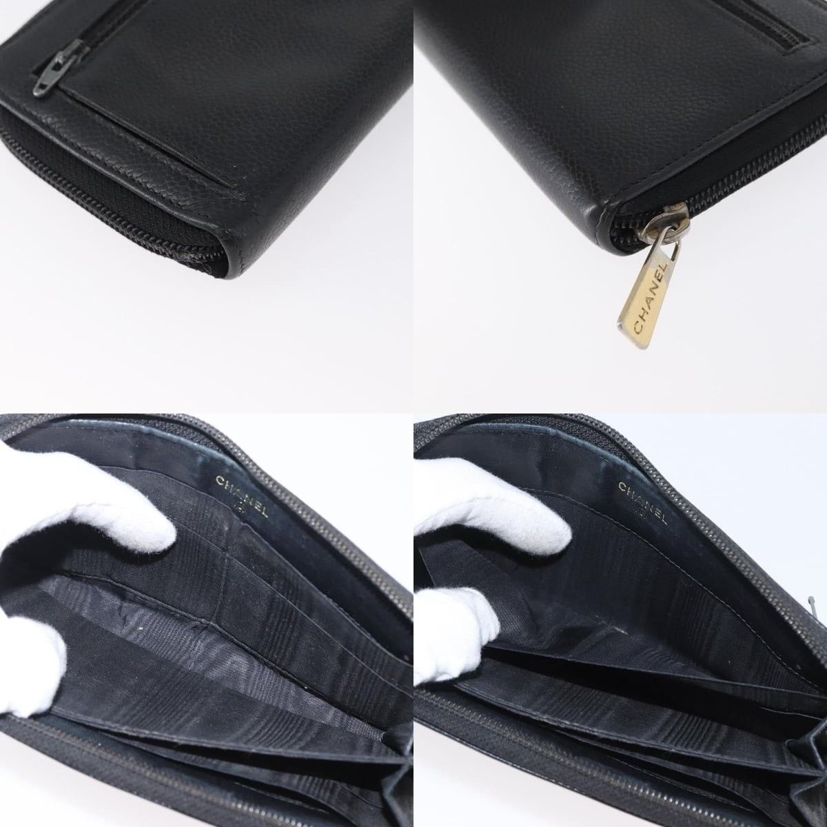 Chanel Chanel Long Wallet Caviar Skin Black CC Size ONE SIZE - 6 Thumbnail