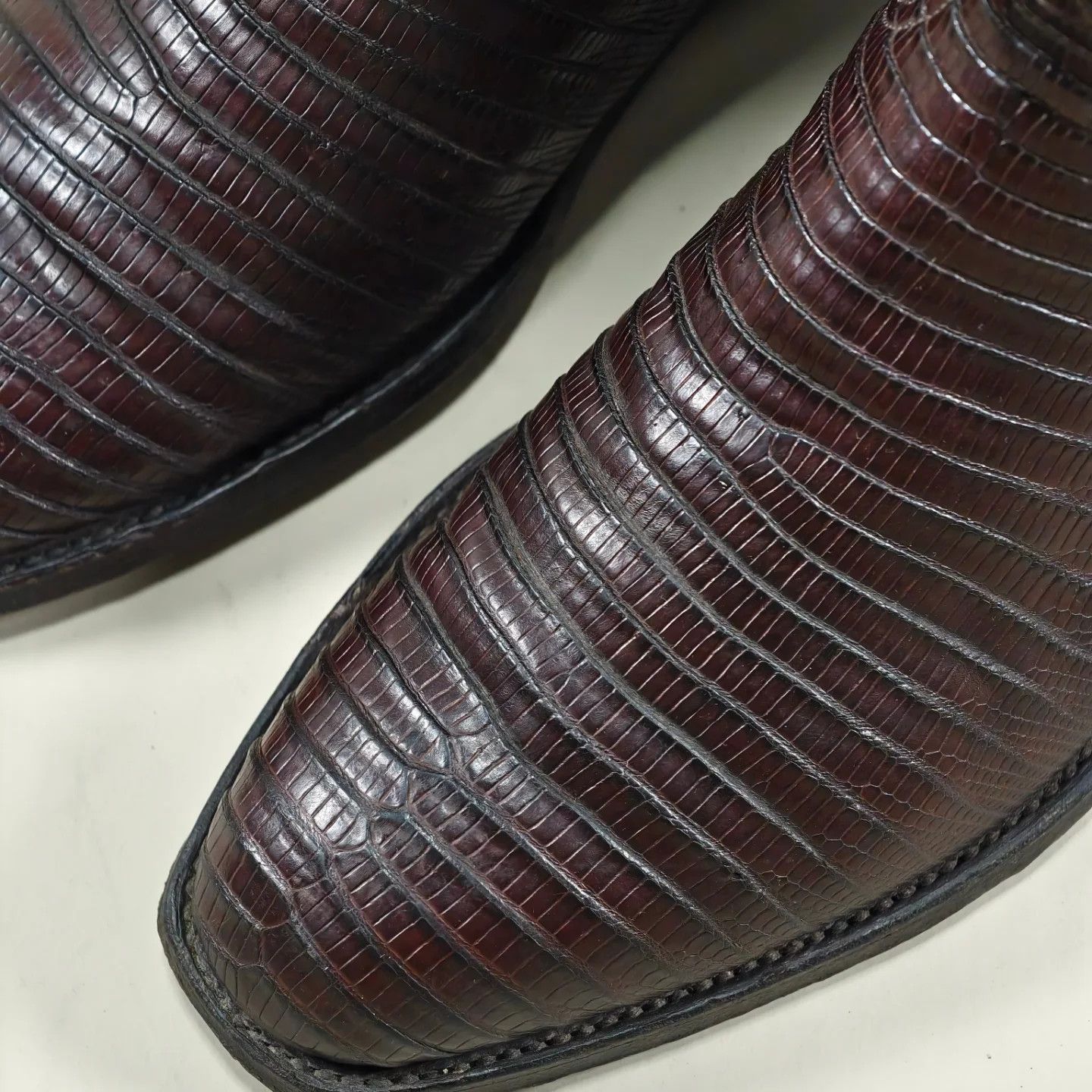 Lucchese Lucchese Kip Lizard Boots (Brown) Size US 8 / EU 41 - 7 Thumbnail