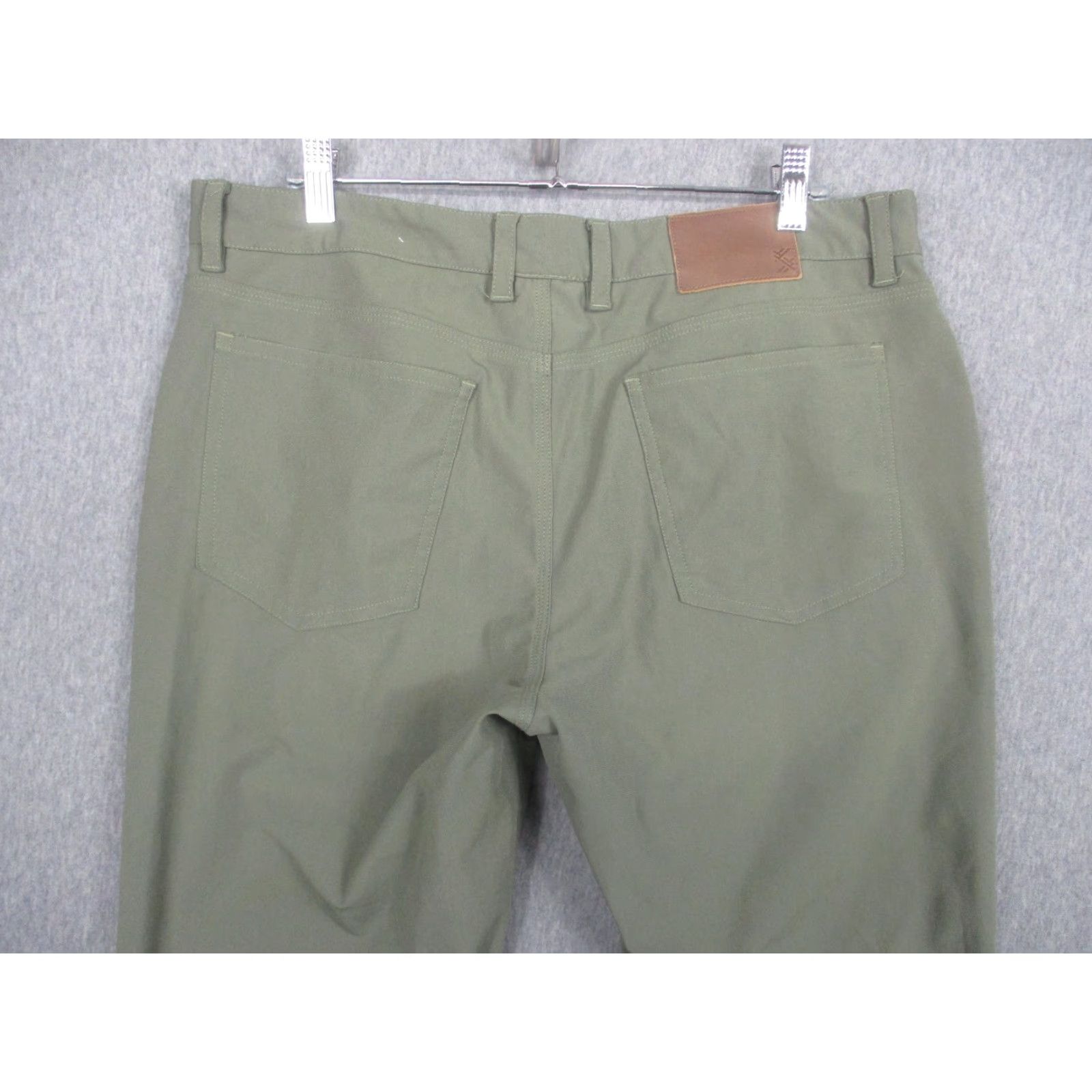 Vintage TSG Pants Mens 34x32 Green Microfiber Lined Straight Leg 5 Pocket Casual Size US 34 / EU 50 - 5 Thumbnail