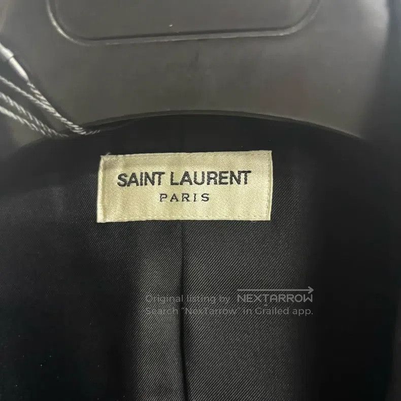 Saint Laurent Paris Saint Laurent Paris Gray Solid Notched Lapel Long Sleeve J Size US M / EU 48-50 / 2 - 2 Thumbnail