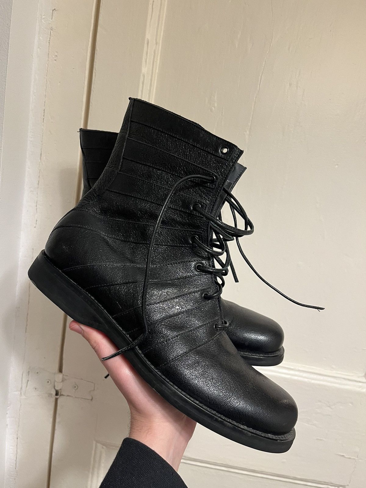 Jil Sander AW2010 Raf Simons era Calfskin Leather Boots. Size US 9 / EU 42 - 6 Thumbnail