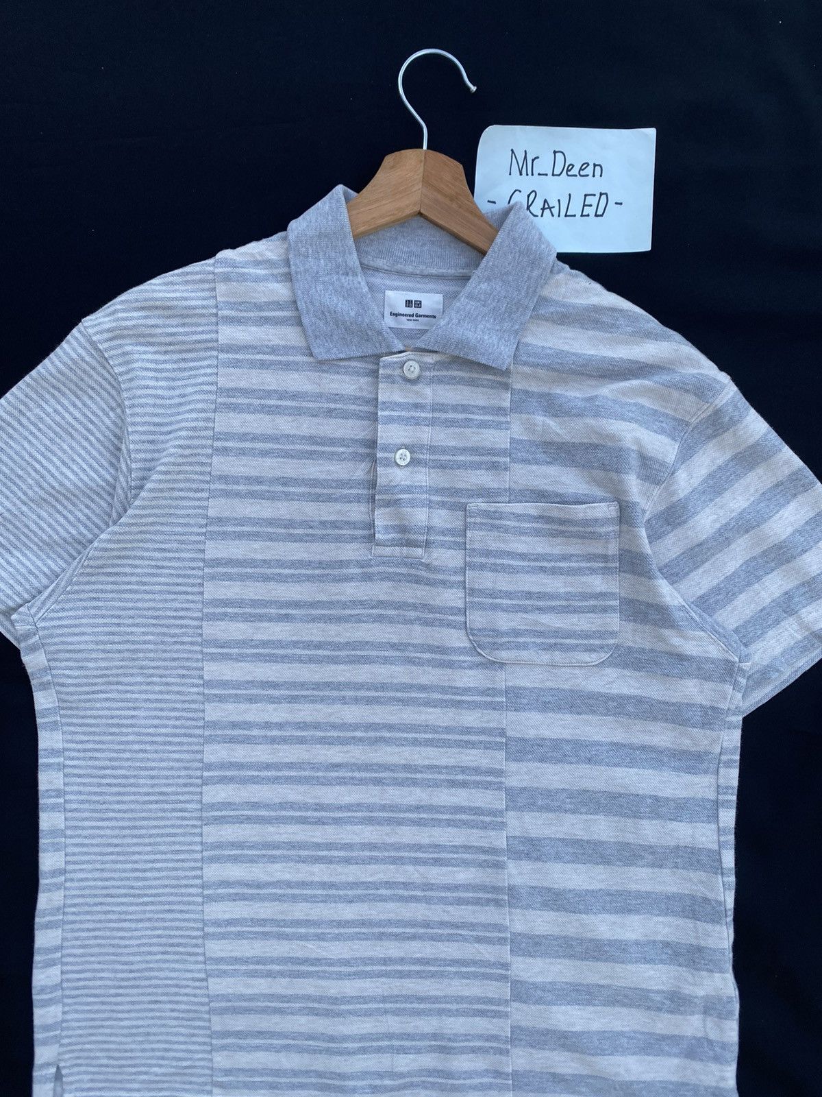 Engineered Garments Rare Uniqlo x Engineered Garments Polo Stripes Tee Size US S / EU 44-46 / 1 - 1 Thumbnail