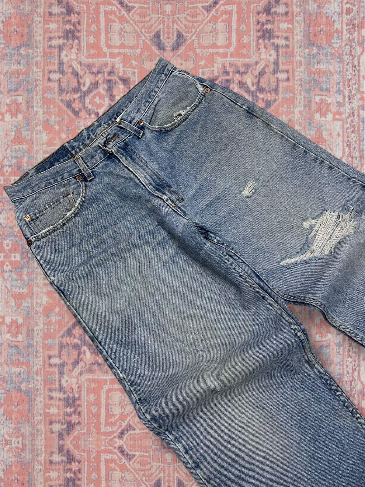 Levi's Vintage Clothing Vintage 1990s Designer Levis Strauss & Co 550 Distressed Size US 32 / EU 48 - 7 Thumbnail