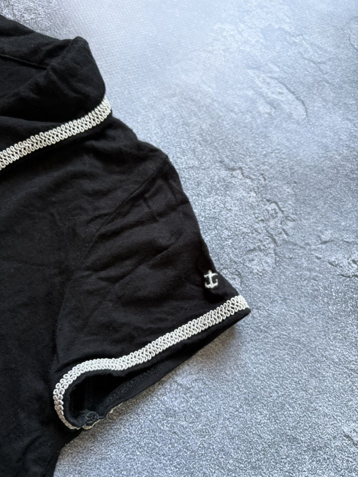 Jean Paul Gaultier Vintage Jean Paul Gaultier Junior 12A Black Polo Shirt Size XS / US 0-2 / IT 36-38 - 6 Thumbnail