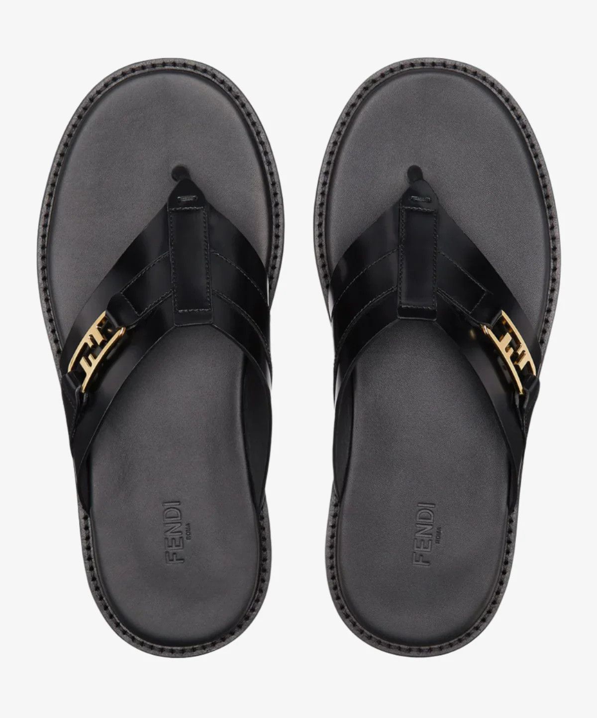 Fendi o1B3y1r0326 Slippers in Black Size US 9 / EU 42 - 4 Thumbnail