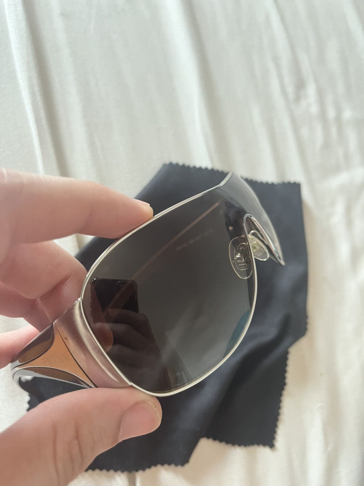 Prada 💥Vintage 00s PRADA Shield Sunglasses SPR 63I Size ONE SIZE - 13 Thumbnail