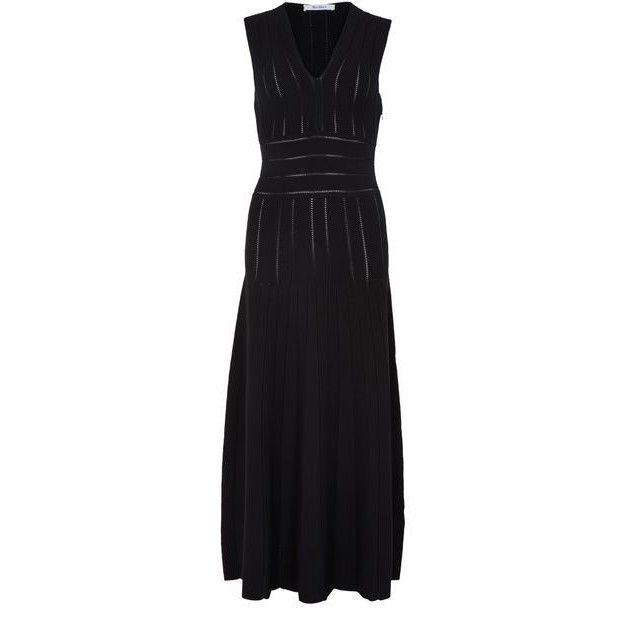 MAX MARA Tallone Black Maxi Dress New & Authentic (Women's s