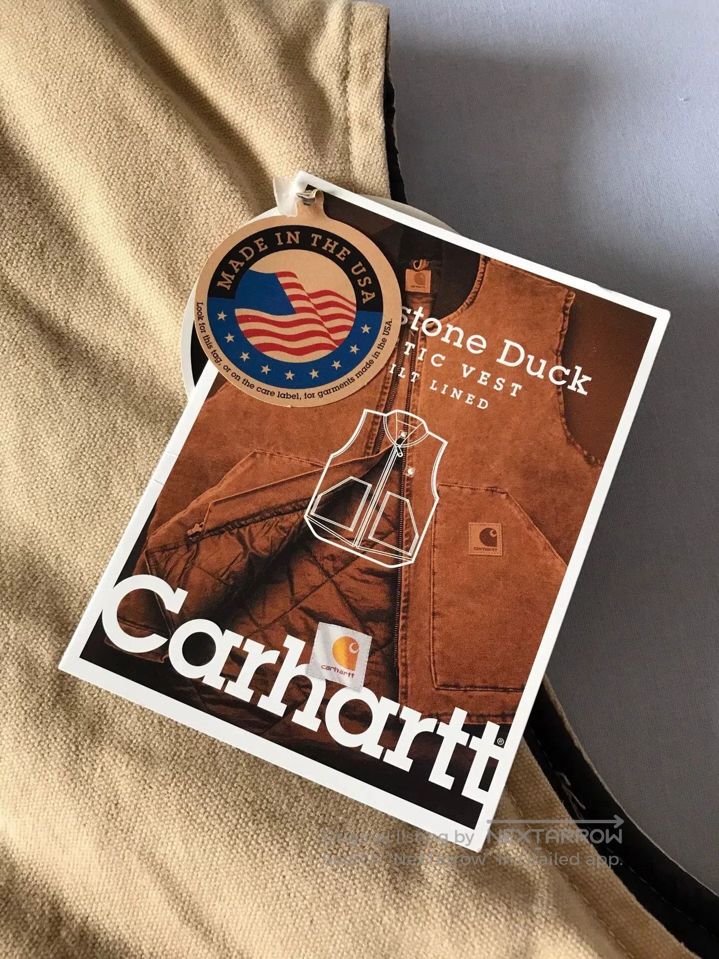 Carhartt Carhartt V02 WET Wheat Canvas Vest. Size US L / EU 52-54 / 3 - 8 Thumbnail