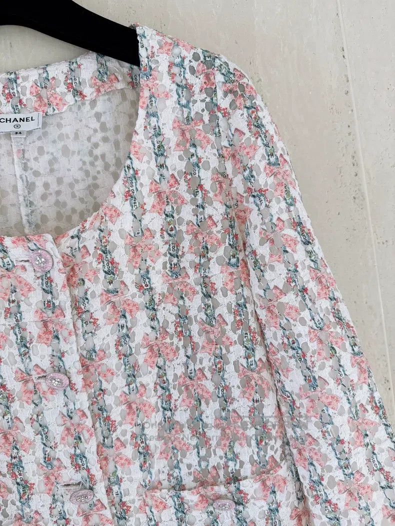 Chanel Chanel 23C flower lace jacket Size XXS / US 00 / IT 34 - 3 Thumbnail