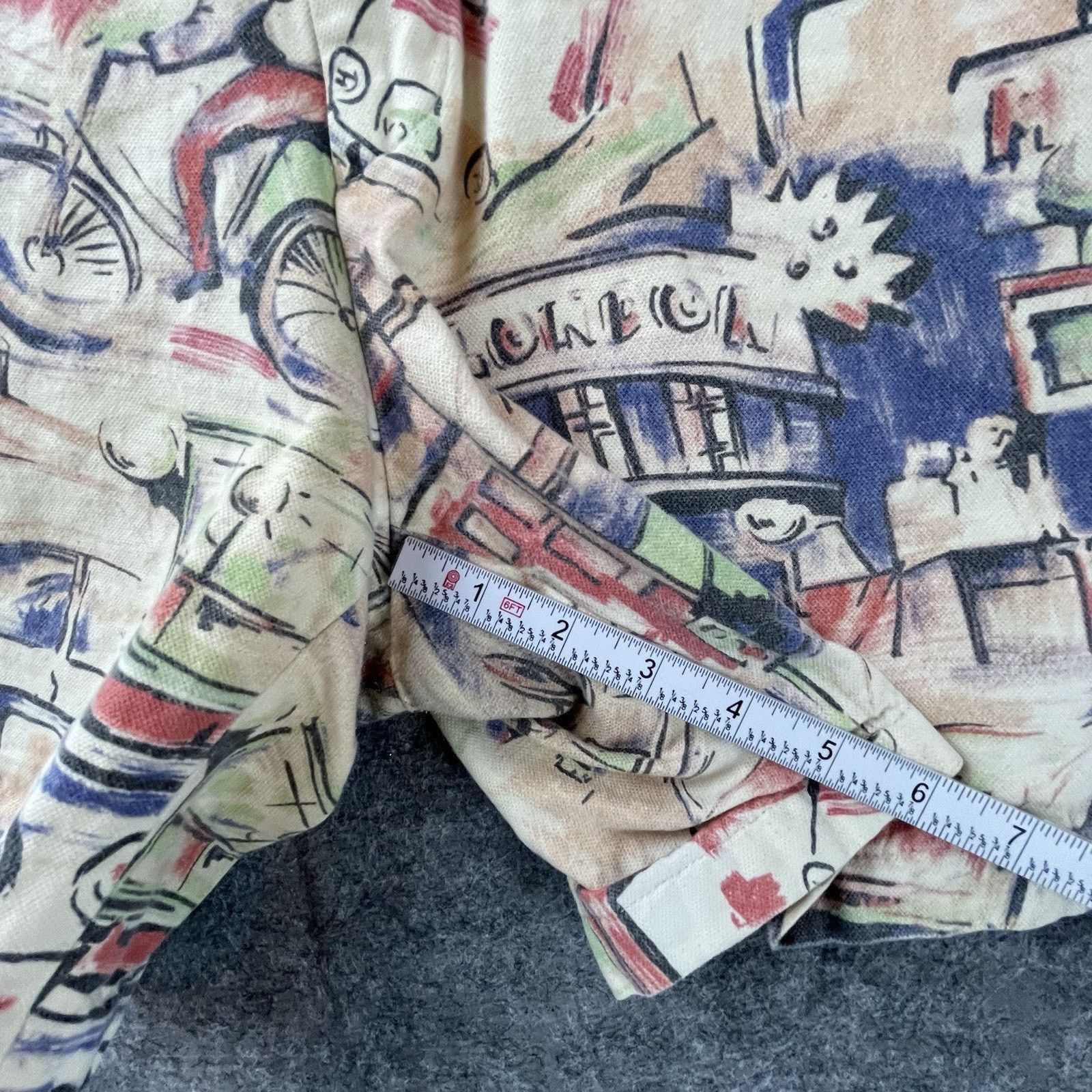 Hentsch Man Hentsch Man Shorts Mens 36 Colorful Art Retro City Print Size US 36 / EU 52 - 5 Thumbnail