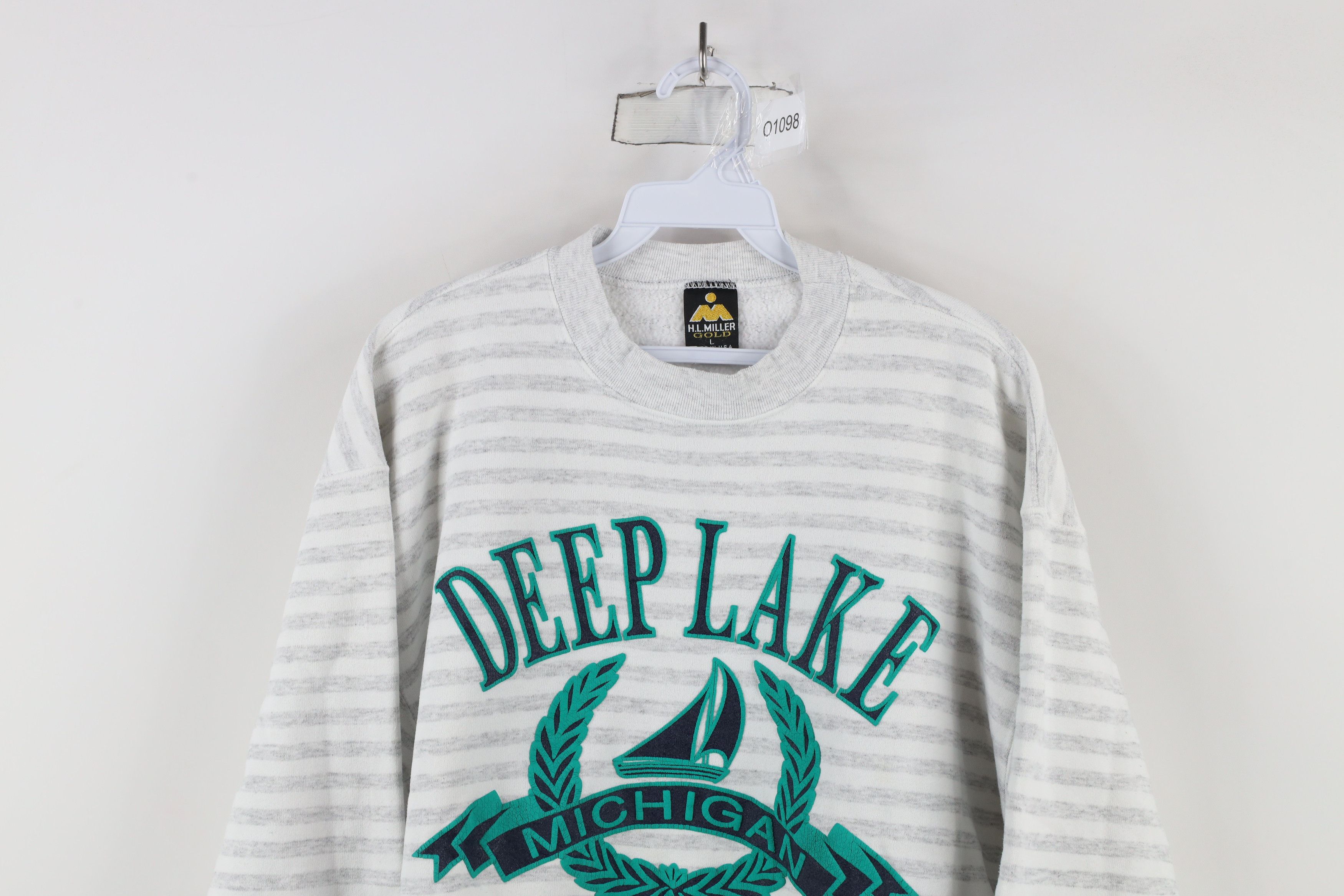 Vintage Vintage 90s Streetwear Deep Lake Michigan Sweatshirt USA Size US L / EU 52-54 / 3 - 2 Thumbnail