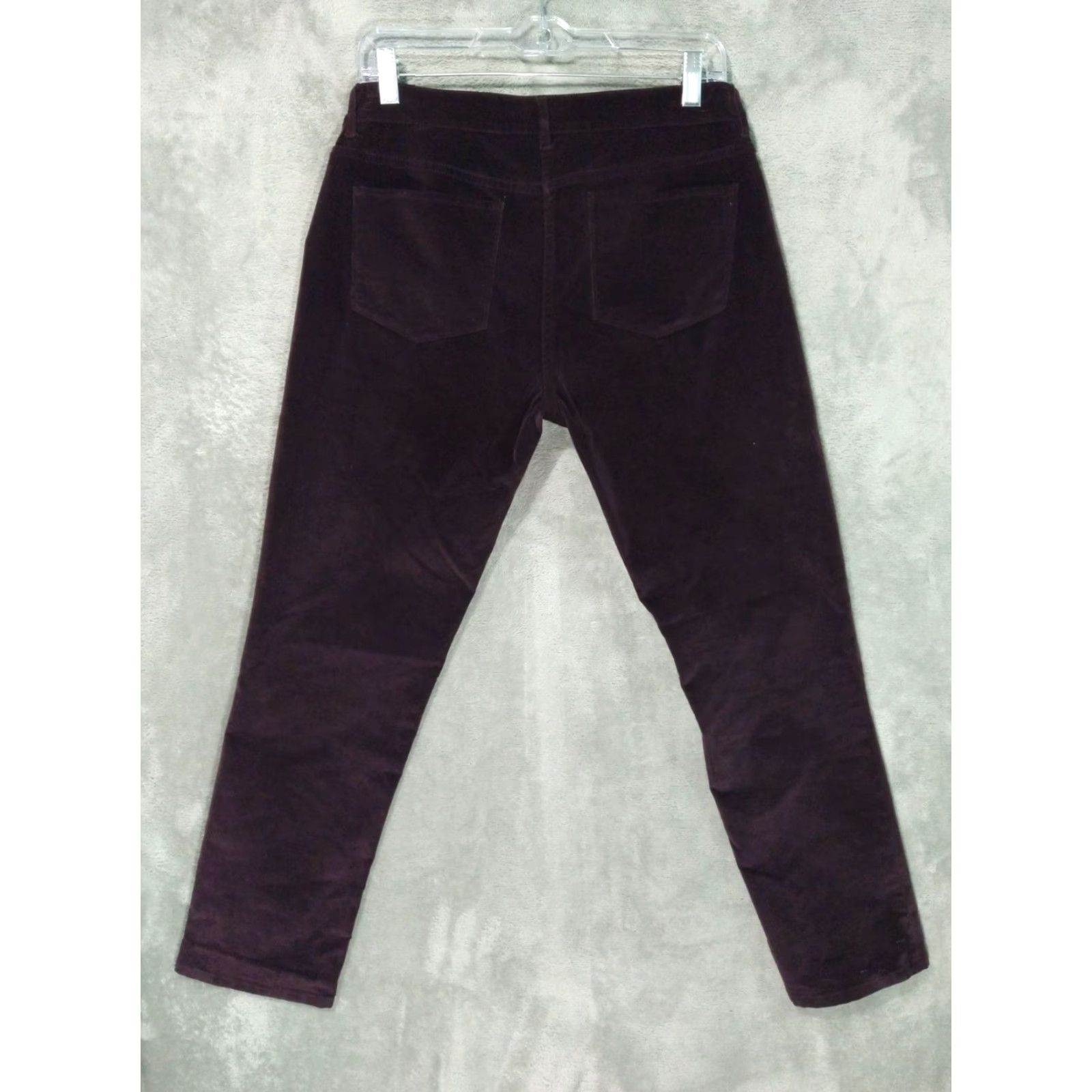 J. Jill J Jill Pants Slim Straight Leg 8P Petite Red Corduroy Mid Rise Stretch Womens Size 30" / US 8 / IT 44 - 2 Thumbnail