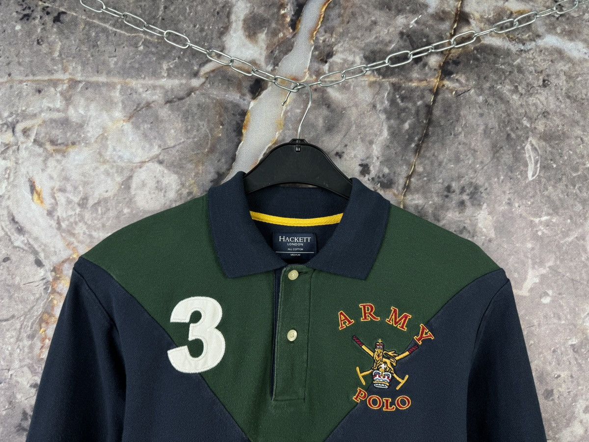Hackett Men’s Hackett Army Polo Shirt Long Sleeve Regby Size Medium Size US M / EU 48-50 / 2 - 2 Thumbnail