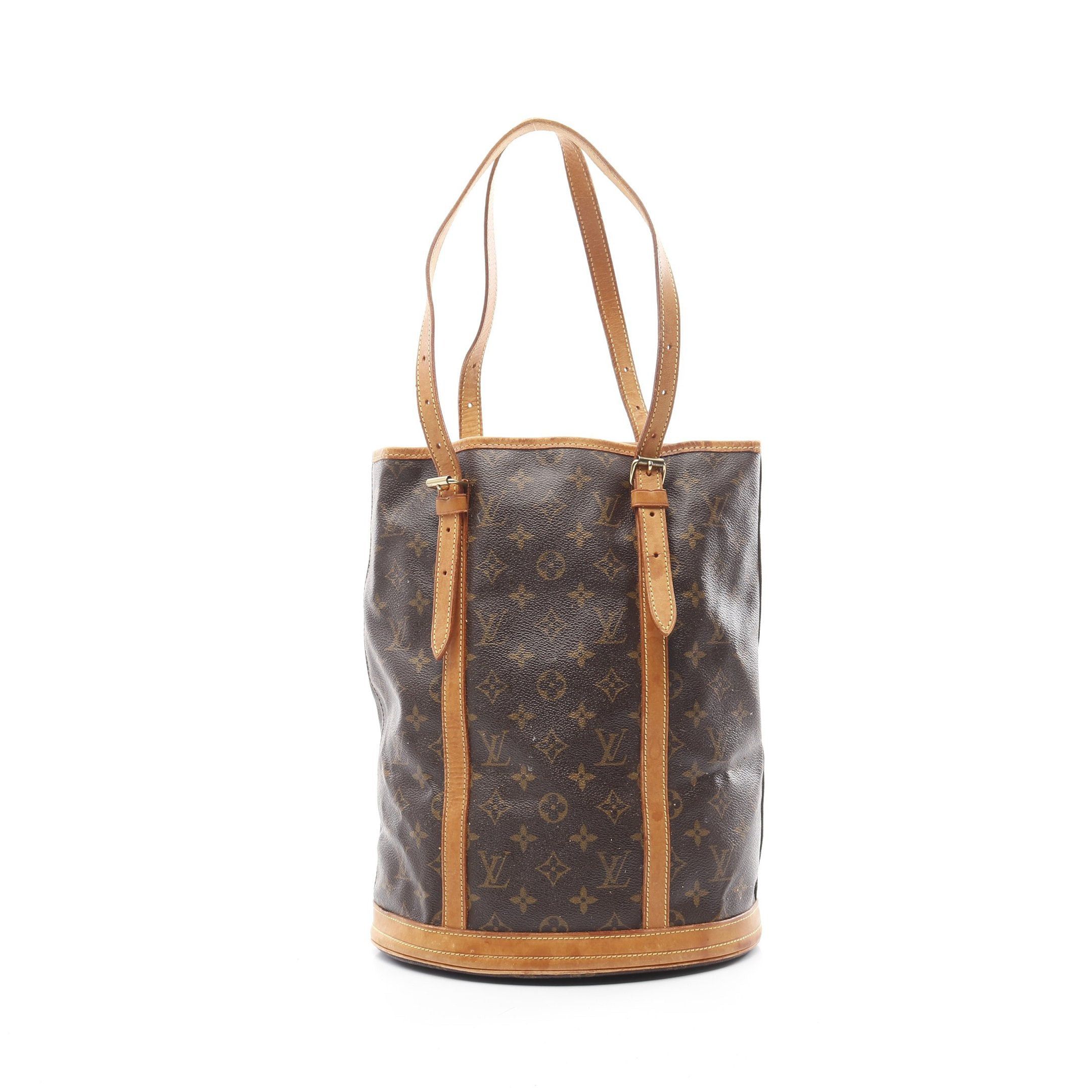 Louis Vuitton Louis Vuitton Bucket Gm Monogram Shoulder Bag Leather Brown Size ONE SIZE - 1 Thumbnail