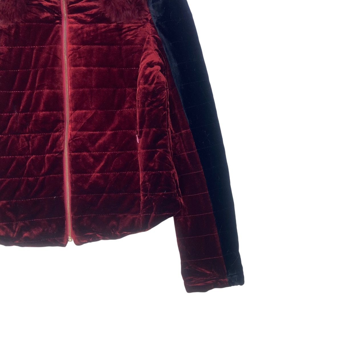 Japanese Brand Japanese Brand Manfeiqi Red Velvet Fox Fur Quilted Jacket Size S / US 4 / IT 40 - 5 Thumbnail