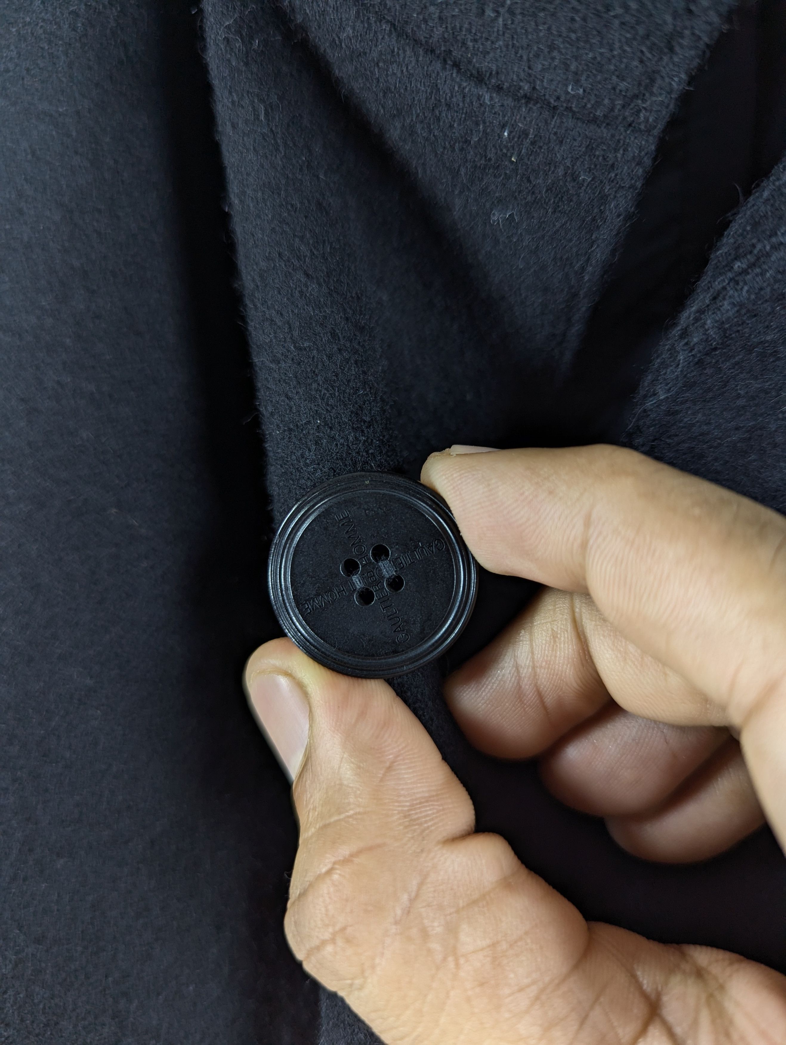 Gaultier Homme Objet Gaultier Homme Object Black Long Coat Size 48 Size US M / EU 48-50 / 2 - 5 Thumbnail