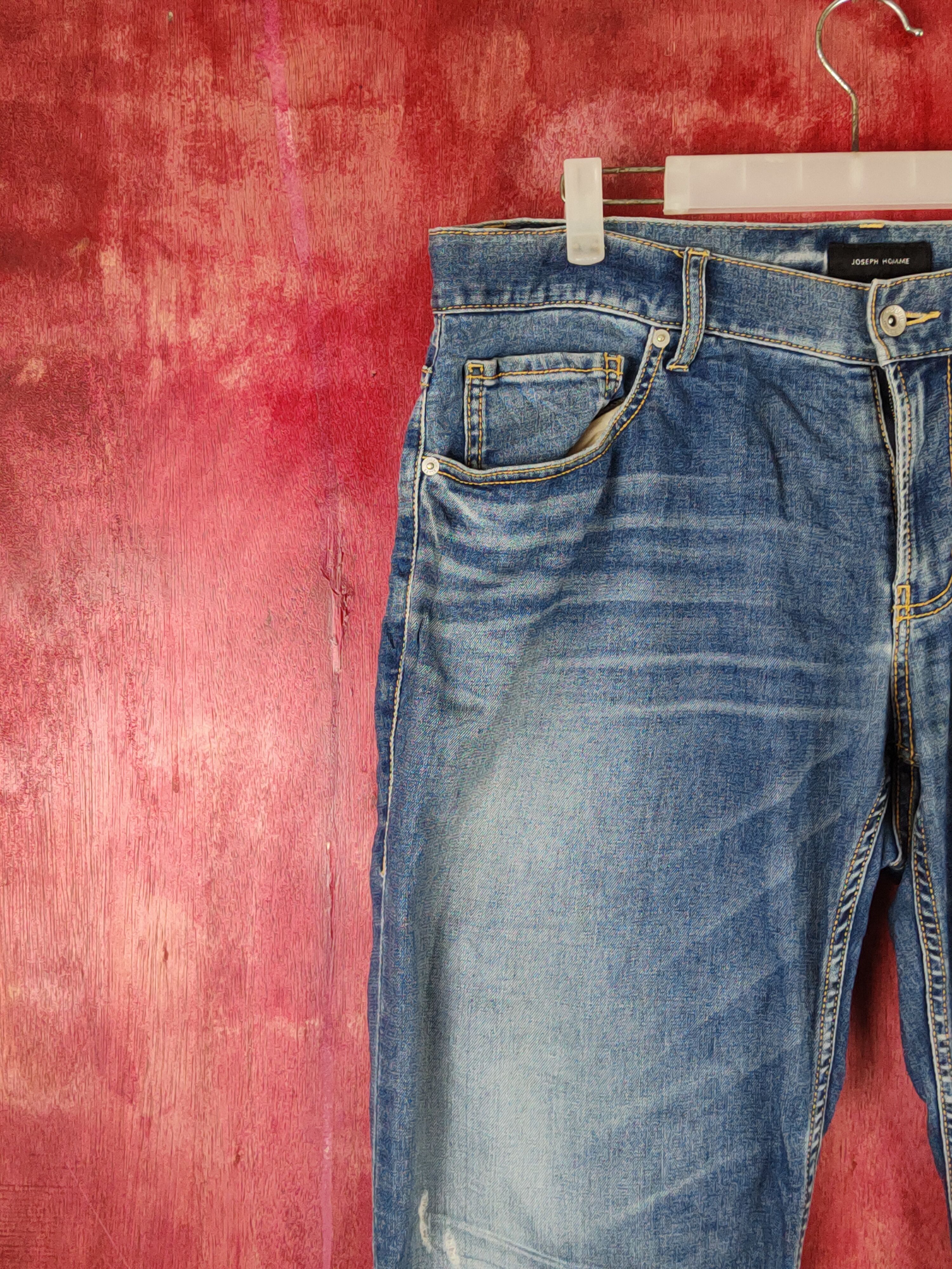 JOSEPH HOMME Joseph Homme Blue Faded Distressed Ripped Jeans #S1643 Size US 36 / EU 52 - 3 Thumbnail