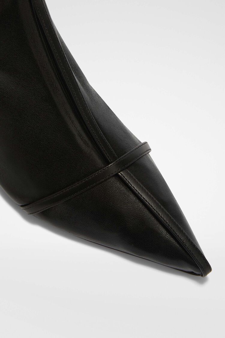 Jil Sander o1s22i1n0125 Leather Ankle Boots in Black Size US 6 / IT 36 - 6 Thumbnail