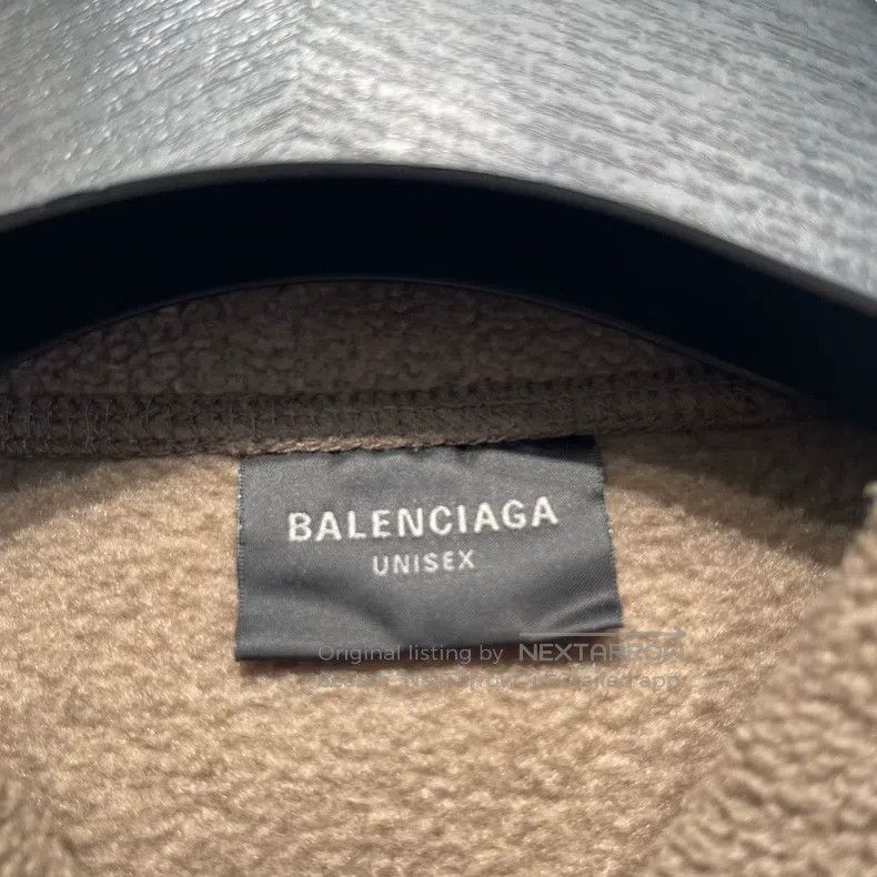Balenciaga Balenciaga 3B Logo Fleece Hooded Sweatshirt Size US XS / EU 42 / 0 - 3 Thumbnail
