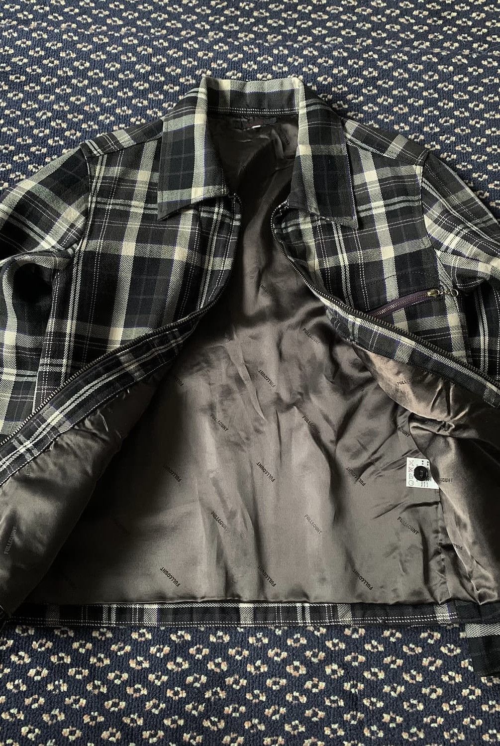 Talon Elbow patch Checkered Plaid Detroit Work jacket junya