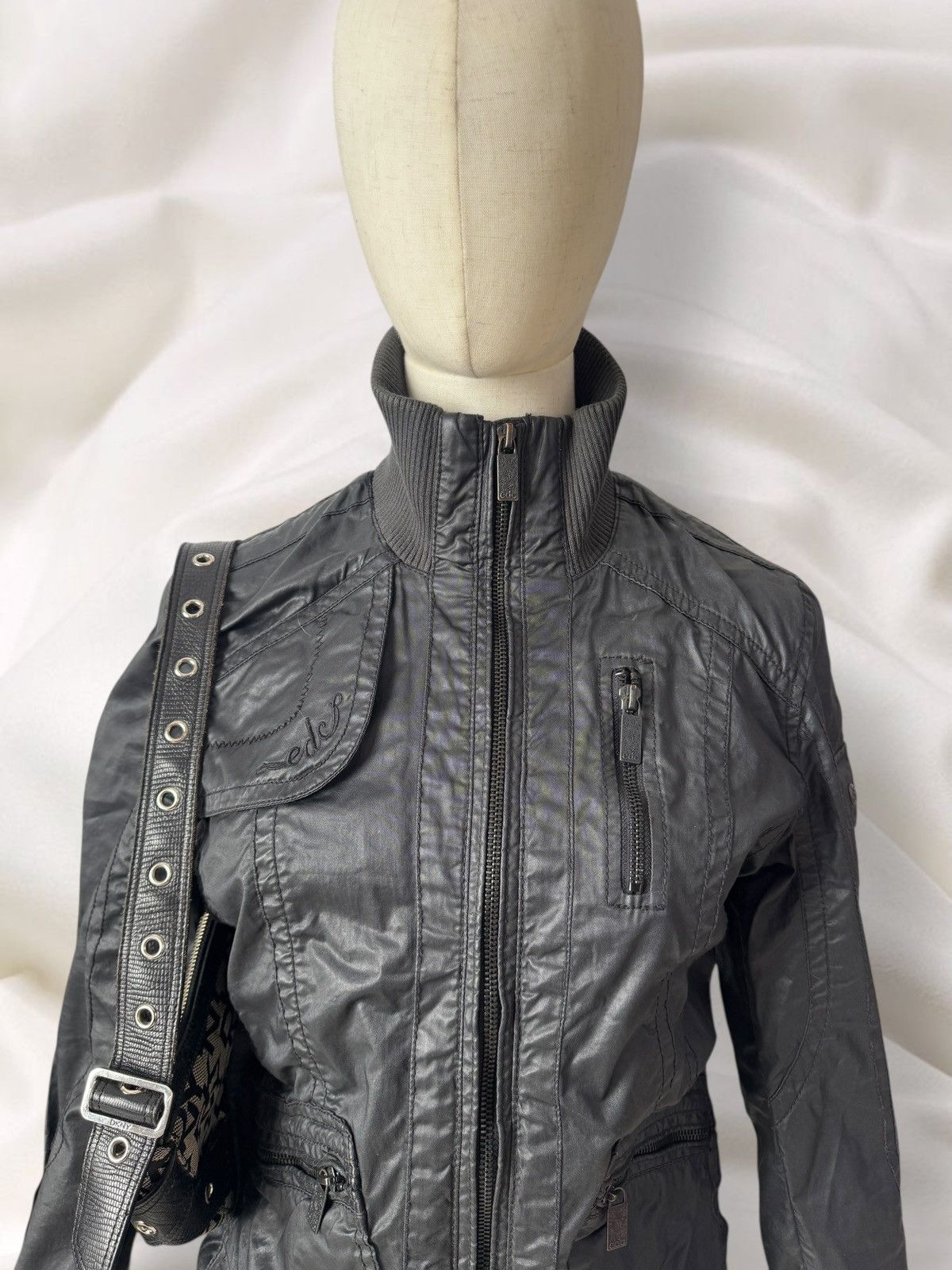 If Six Was Nine Esprit Vintage Japan Style Y2K Military Utility Jacket Size S / US 4 / IT 40 - 2 Thumbnail