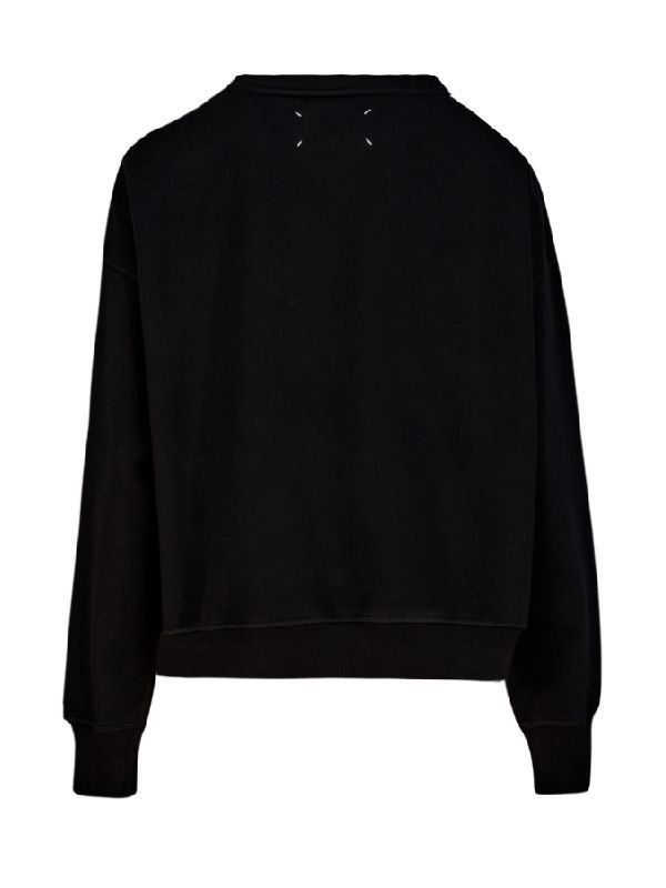Maison Margiela oc11z1225 Font Generator Sweatshirt in Black Size L / US 10 / IT 46 - 2 Thumbnail
