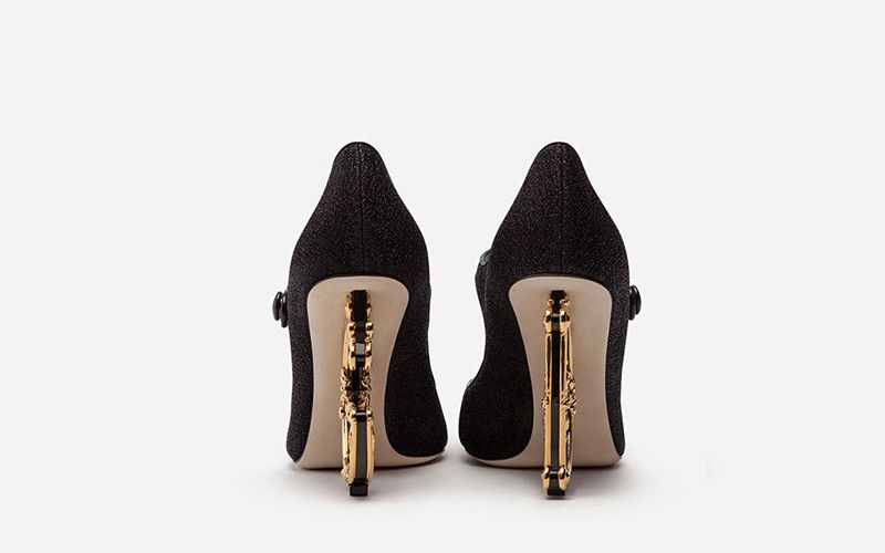 Dolce & Gabbana o1y0925 Spike Heel Pumps in Black Size US 5.5 / IT 35.5 - 4 Thumbnail