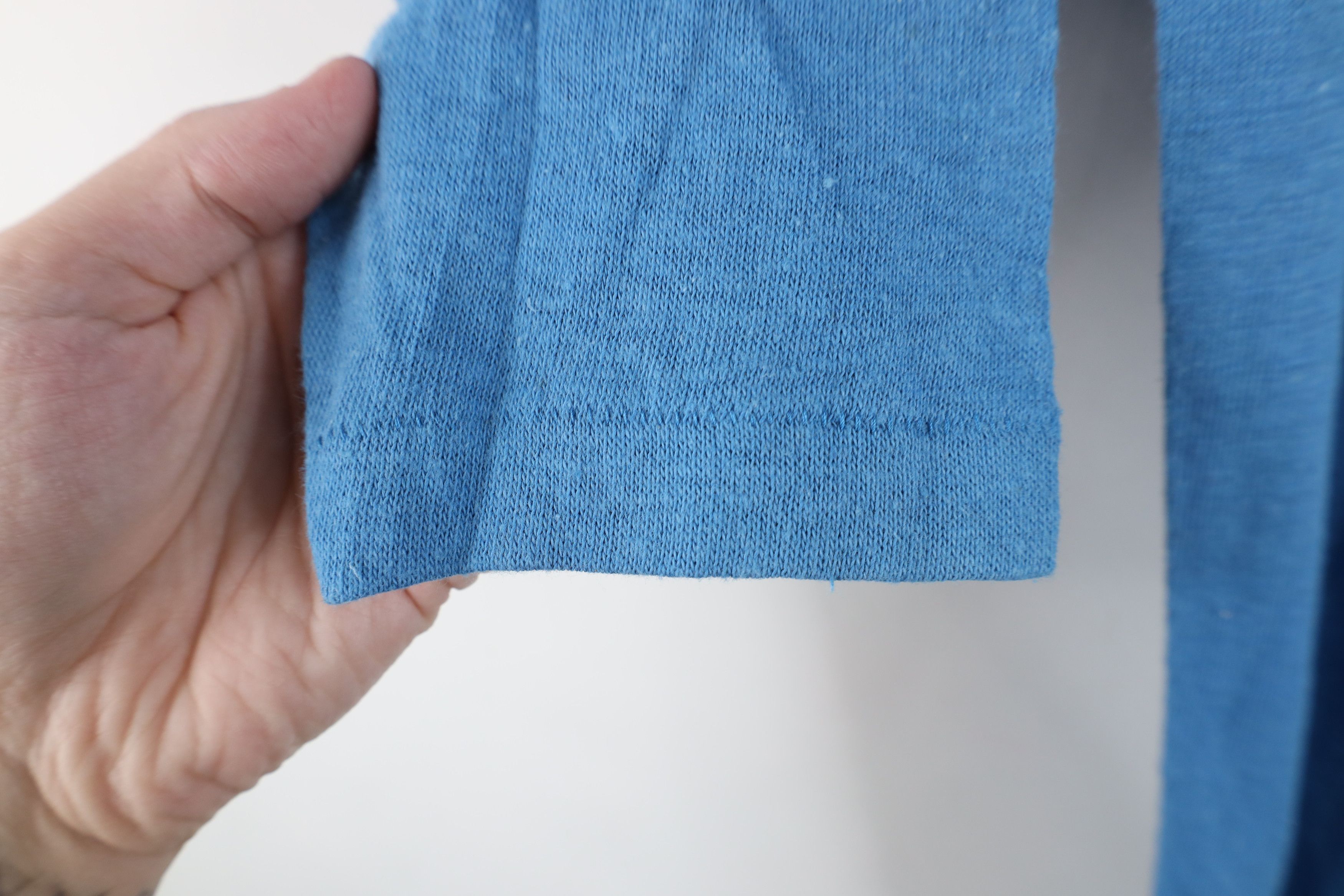 Vintage Vintage 60s 70s Cotton Knit Football Jersey T-Shirt Blue USA Size US S / EU 44-46 / 1 - 9 Thumbnail