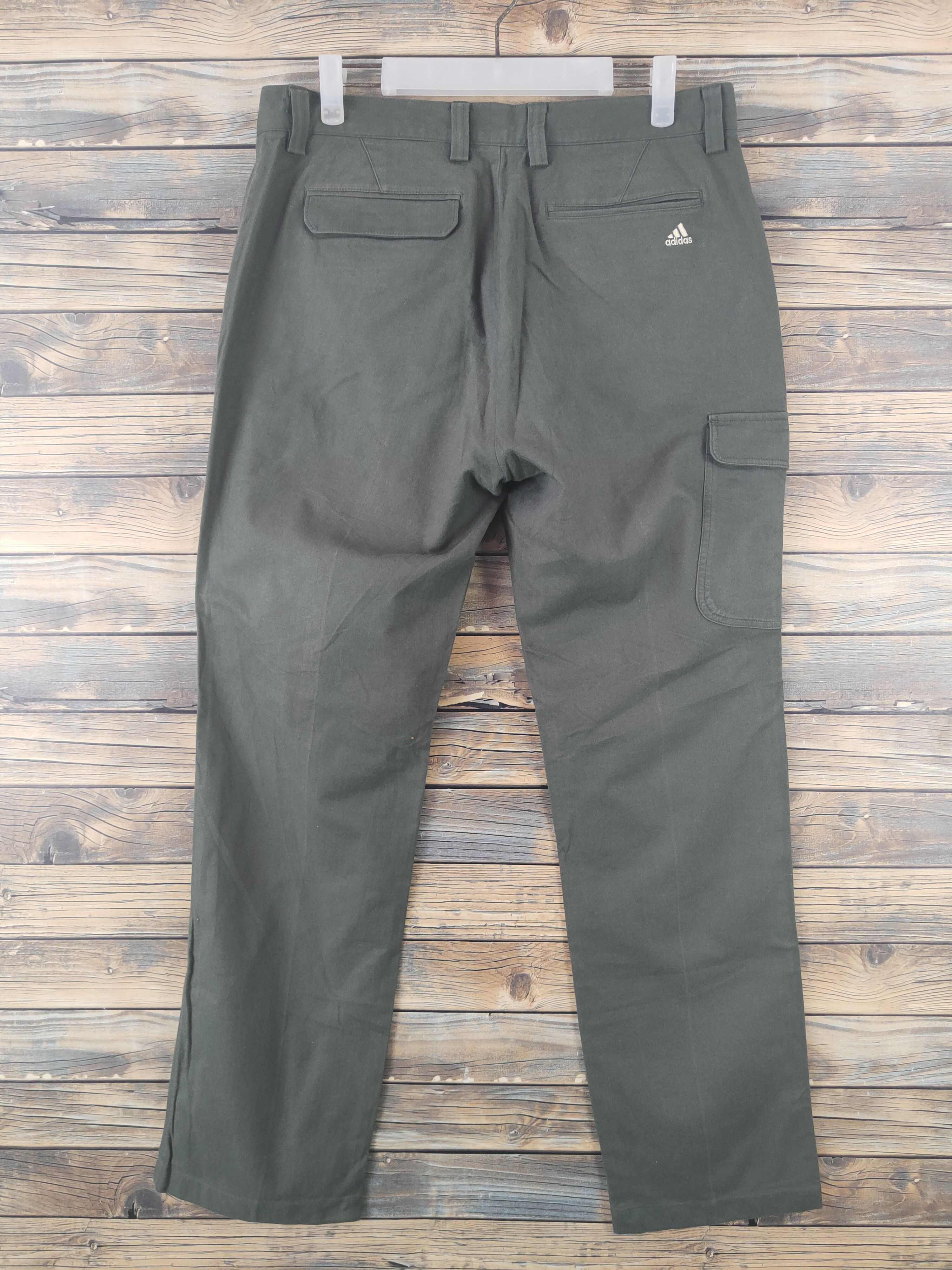 Adidas DL Adidas Dark Olive Multipocket Cargo Pants #2039 Size US 34 / EU 50 - 7 Thumbnail