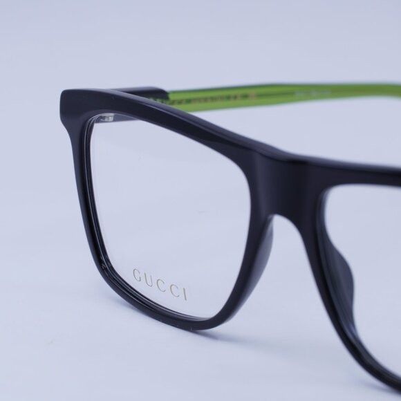 Gucci 🕶️ New Gucci GG1820O 006 Eyeglasses - Shiny Black/Green Size ONE SIZE - 8 Thumbnail