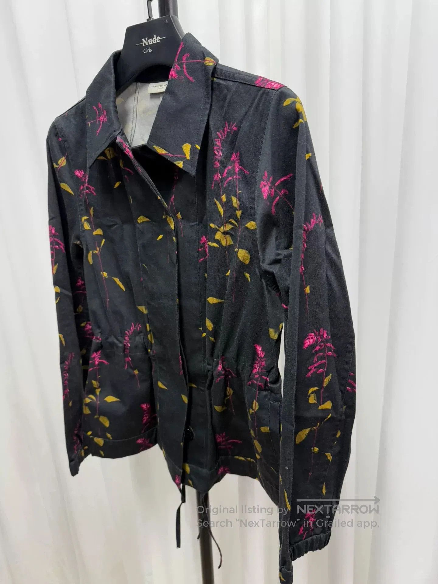 Dries Van Noten Dries van Noten Floral Waist Jacket. Size S / US 4 / IT 40 - 2 Thumbnail